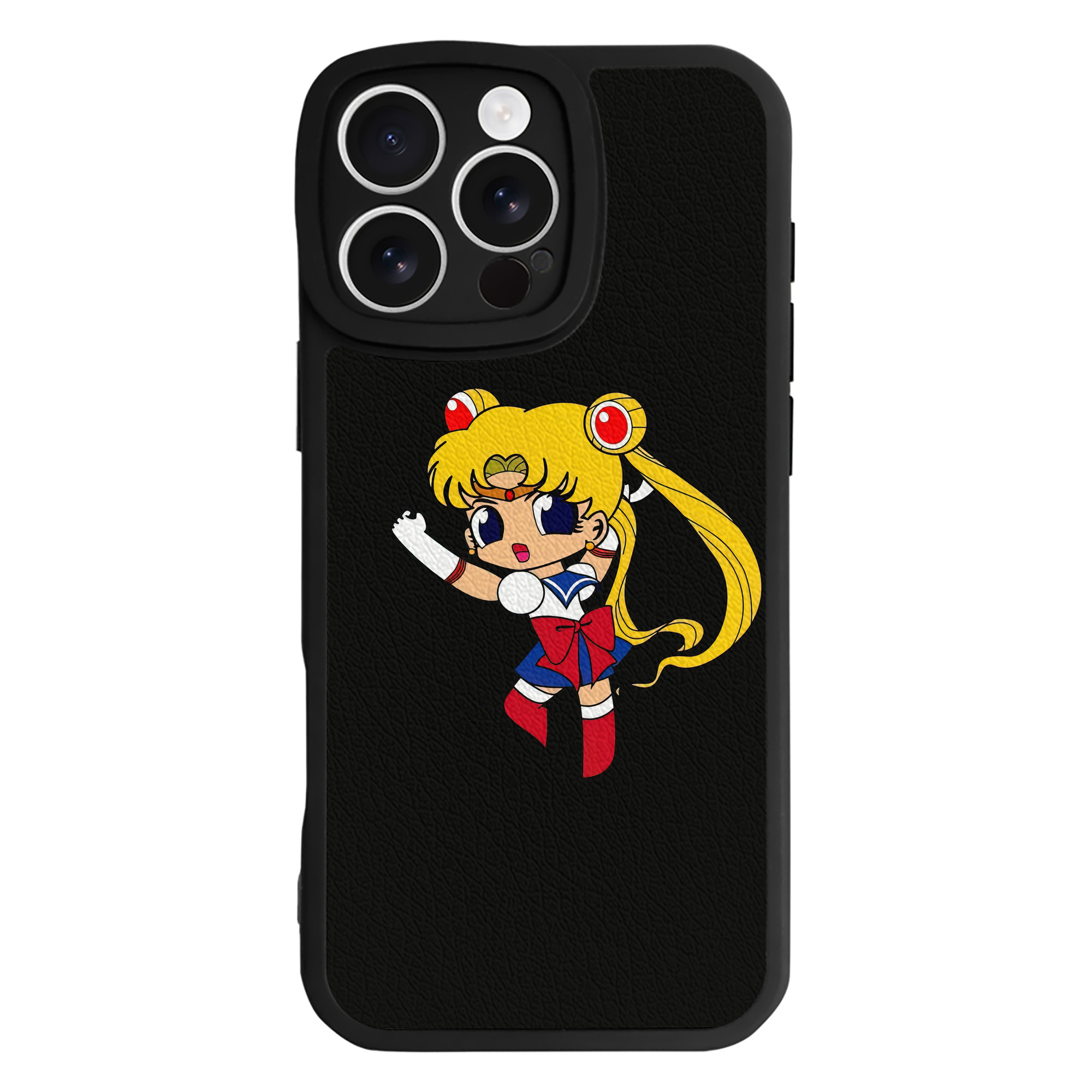 （画像用） 美少女戦士セーラームーン 月野 うさぎ つきの うさぎ Sailor Moon Tsukino Usagi 【iPhone 16シリーズ対応】シリコンスマホケース（レザー調） 材質：シリコン